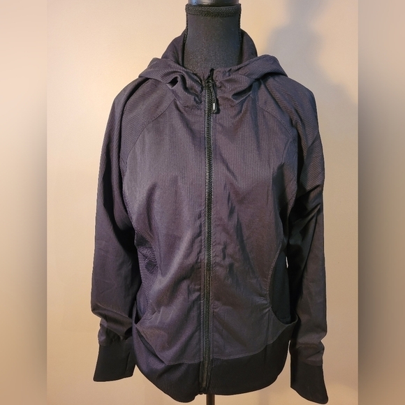 RBX Lined Lightweight Athletic/Windbreaker Jacket with Hood, Black, Size Large - Picture 2 of 12